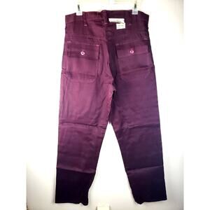Vtg 60s OG107 utility trousers pants 33X34 burgundy Madewell Sanforized USA
